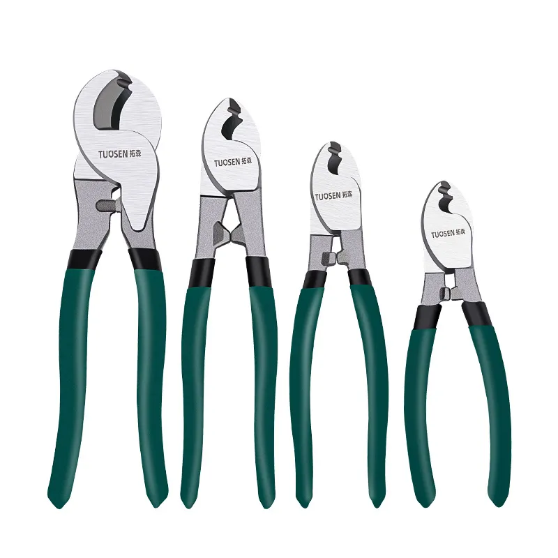 6" 8" 10" Cable Wire Cutting Pliers Set – Manual Labor-Saving Electrician Cable Cutter & Wire Rope Shears, Heavy Duty Copper/Aluminum Cable Scissors Tool